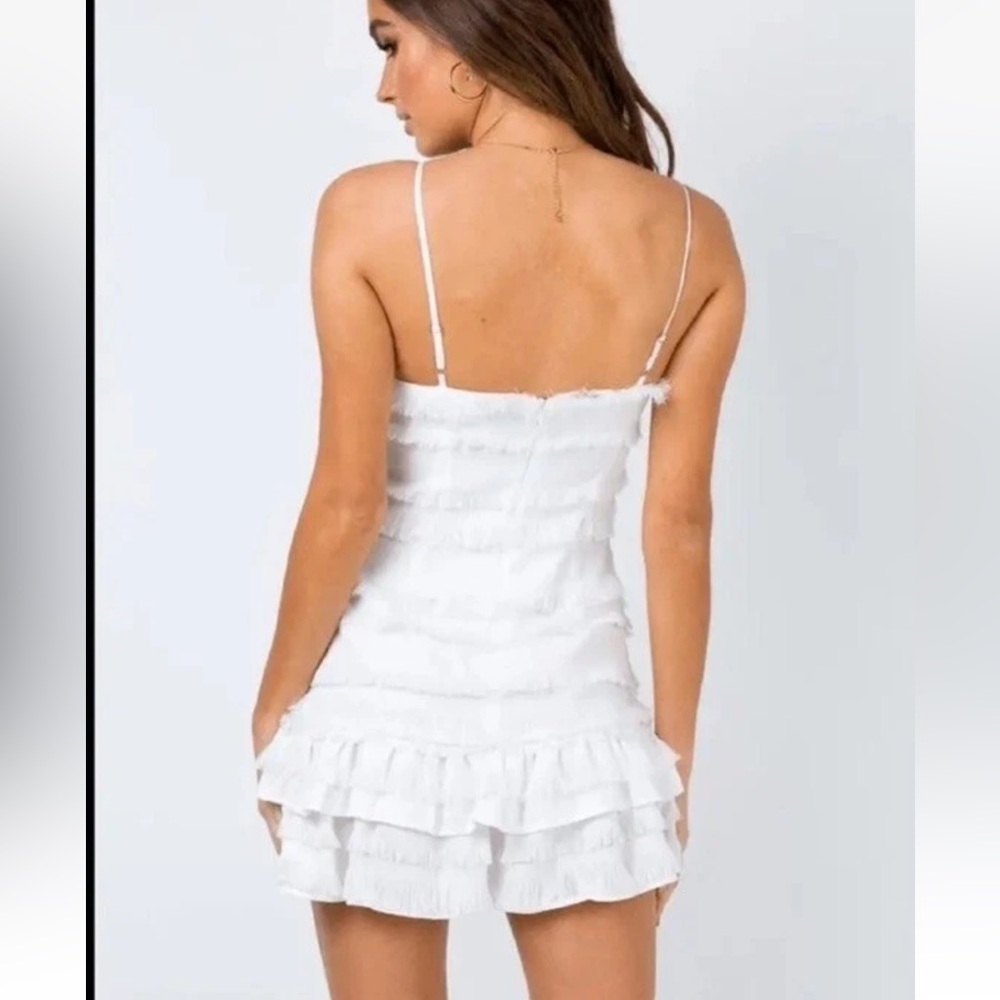 Princess Polly White Mini Dress Sz 2